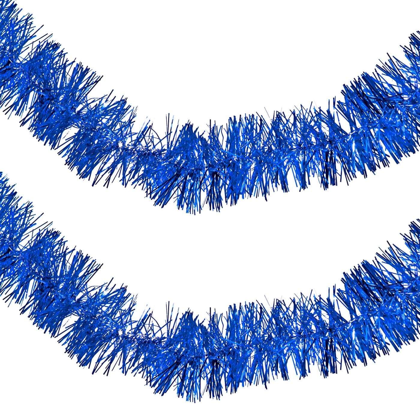 Коледен Гирлянд, Декорация за Коледна Елха, 5 броя - Син - Terzico