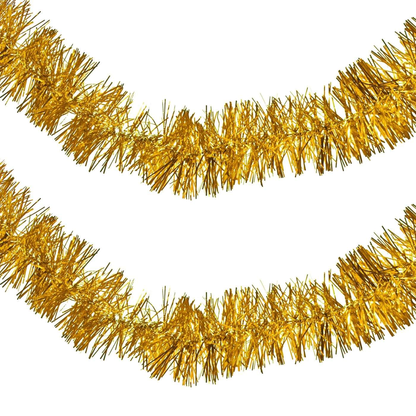 Коледен Гирлянд, Декорация за Коледна Елха, 5 броя - Златист - Terzico