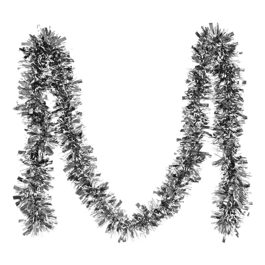 Коледен Гирлянд, Декорация за Коледна Елха, 5 броя, Бели Връхчета - Сребрист - Terzico