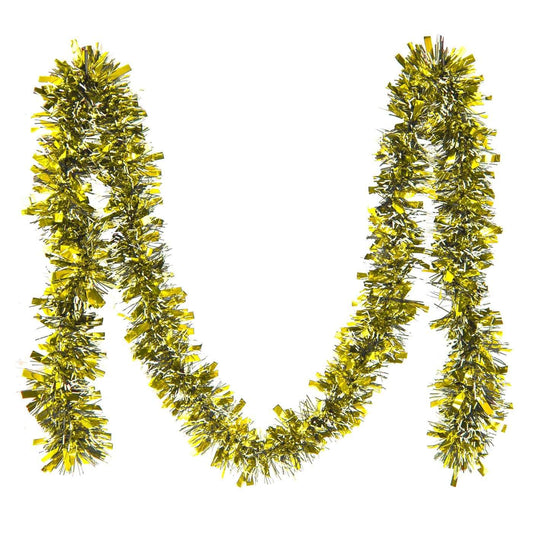Коледен Гирлянд, Декорация за Коледна Елха, 5 броя, Бели Връхчета - Златист - Terzico