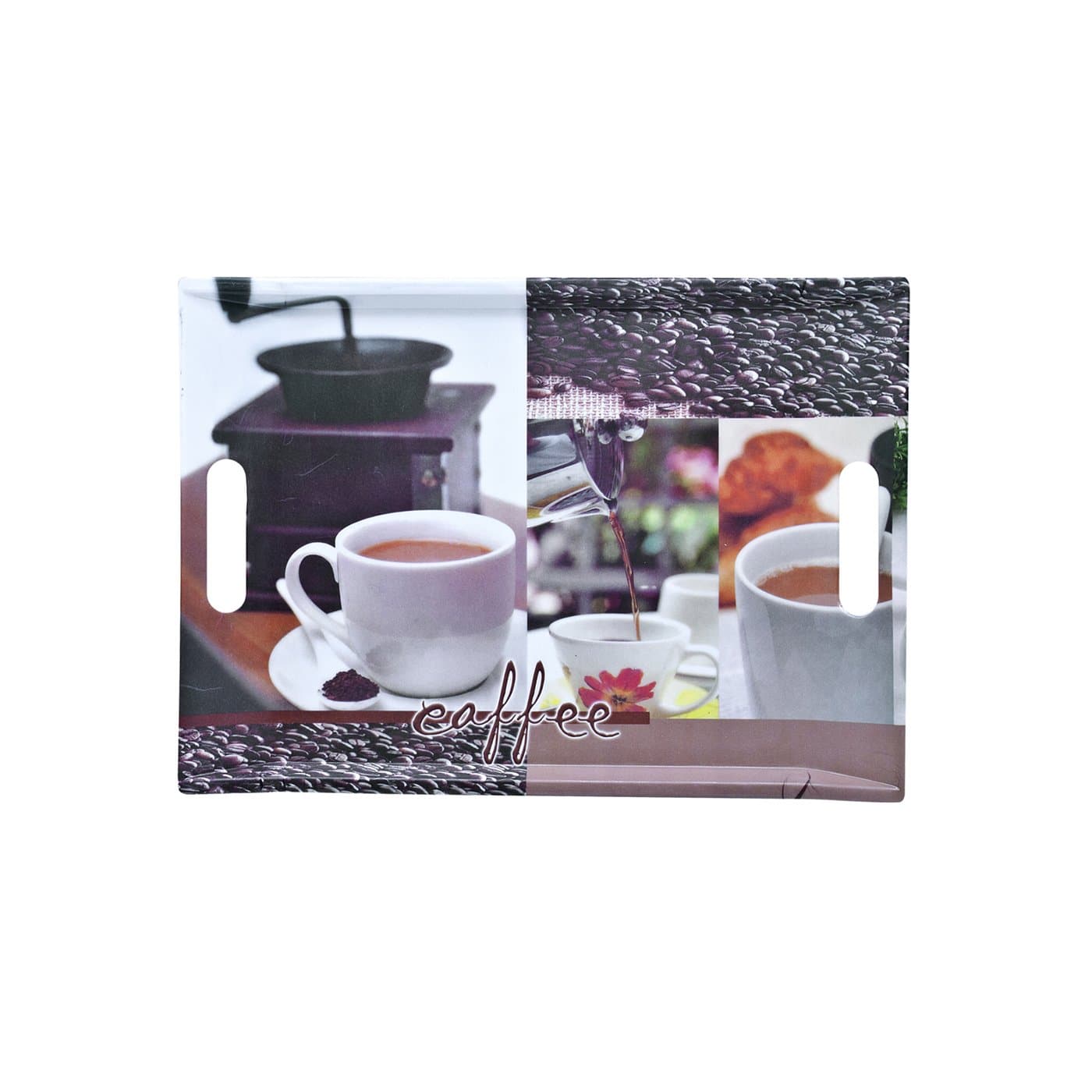 Табла за Сервиране с Дръжки, Поднос за Кафе, Кафе - 32 см - Terzico
