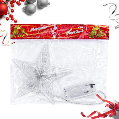 Украса за Коледно Дърво, Светещ Връх за Елха - Звезда - Terzico