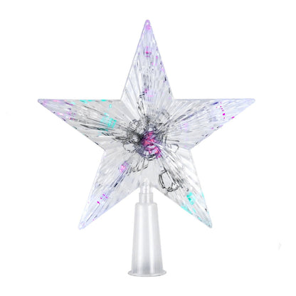 Украса за Коледно Дърво, Светещ Връх за Елха - Звезда - Terzico