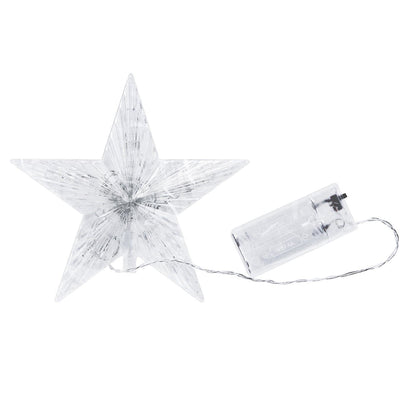 Украса за Коледно Дърво, Светещ Връх за Елха - Звезда - Terzico