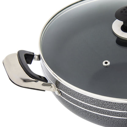 Уок Тиган Una с Капак и Две Дръжки, Незалепващо Покритие - 24 см - Terzico